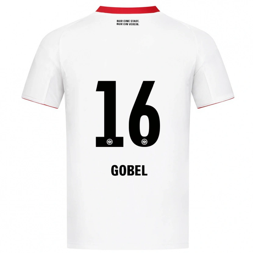 Danxen Bambino Maglia Marlon Göbel #16 Bianco Rosso Kit Gara Away 2025/26 Maglietta