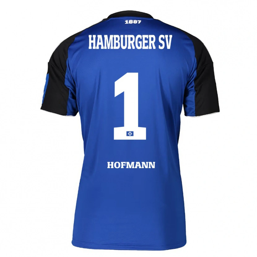 Danxen Bambino Maglia Tobias Hofmann #1 Blu Nero Kit Gara Away 2025/26 Maglietta