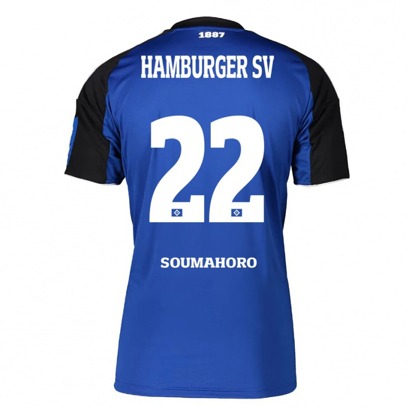 Danxen Bambino Maglia Aboubaka Soumahoro #22 Blu Nero Kit Gara Away 2025/26 Maglietta