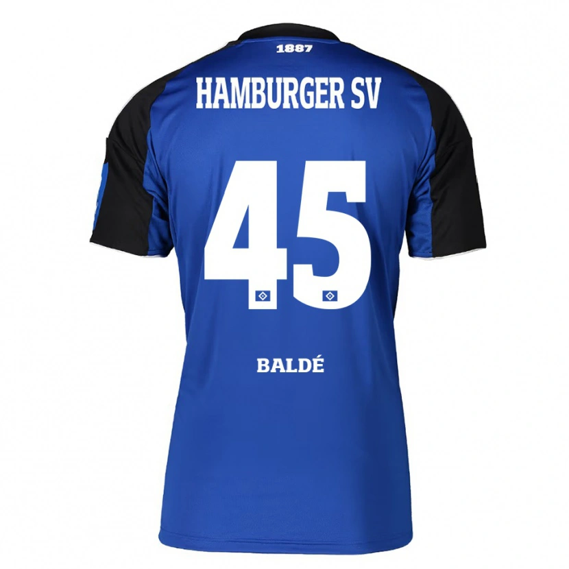 Danxen Bambino Maglia Fabio Baldé #45 Blu Nero Kit Gara Away 2025/26 Maglietta