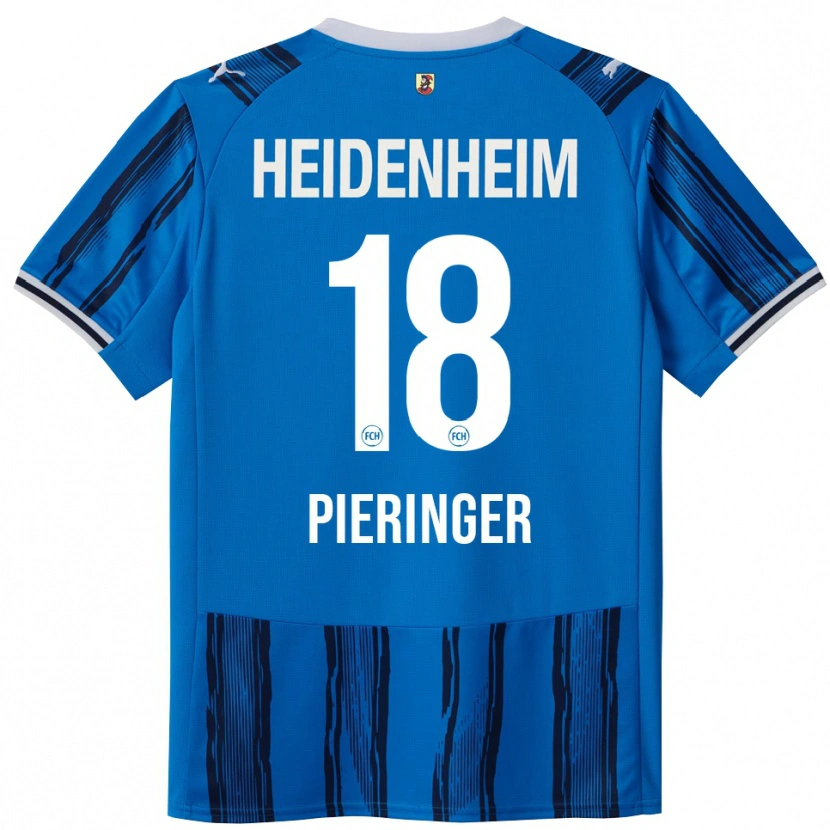 Danxen Bambino Maglia Marvin Pieringer #18 Blu Blu Navy Kit Gara Away 2025/26 Maglietta