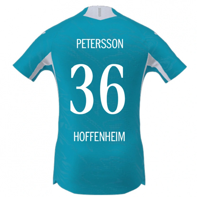 Danxen Bambino Maglia Lúkas Petersson #36 Azzurro Kit Gara Away 2025/26 Maglietta