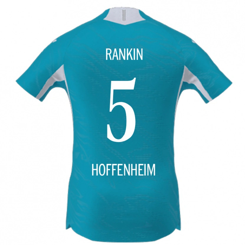 Danxen Bambino Maglia Jamilla Rankin #5 Azzurro Kit Gara Away 2025/26 Maglietta
