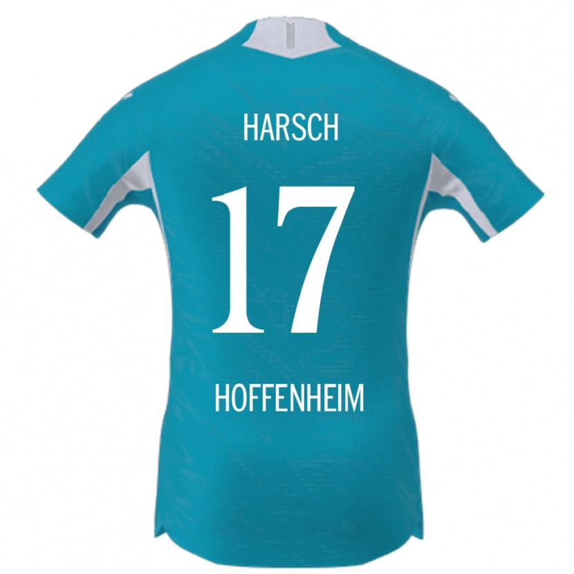 Danxen Bambino Maglia Franziska Harsch #17 Azzurro Kit Gara Away 2025/26 Maglietta