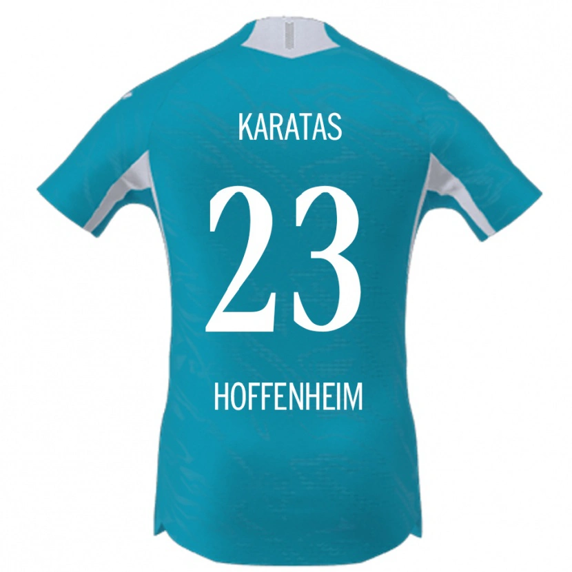 Danxen Bambino Maglia Can Karatas #23 Azzurro Kit Gara Away 2025/26 Maglietta