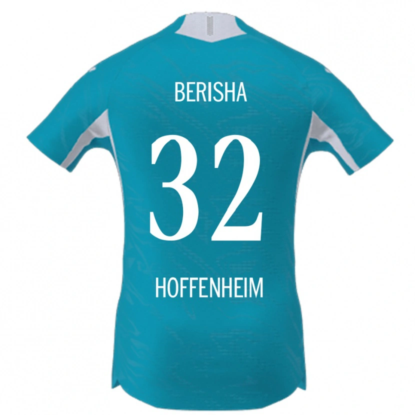 Danxen Bambino Maglia Mergim Berisha #32 Azzurro Kit Gara Away 2025/26 Maglietta
