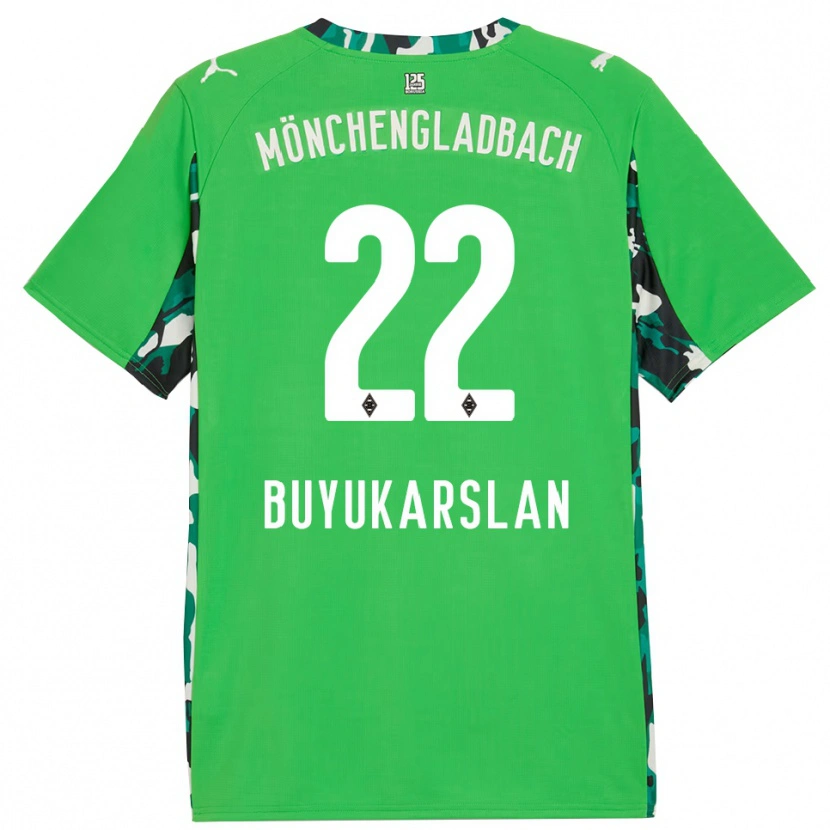 Danxen Bambino Maglia Oguzcan Büyükarslan #22 Verde Nero Kit Gara Away 2025/26 Maglietta