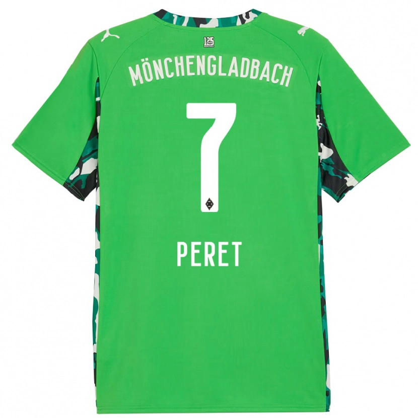 Danxen Bambino Maglia Jakub Peret #7 Verde Nero Kit Gara Away 2025/26 Maglietta