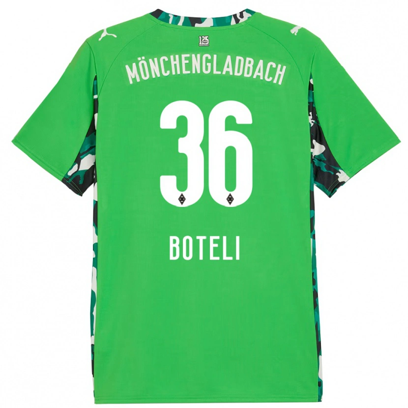 Danxen Bambino Maglia Winsley Boteli #36 Verde Nero Kit Gara Away 2025/26 Maglietta