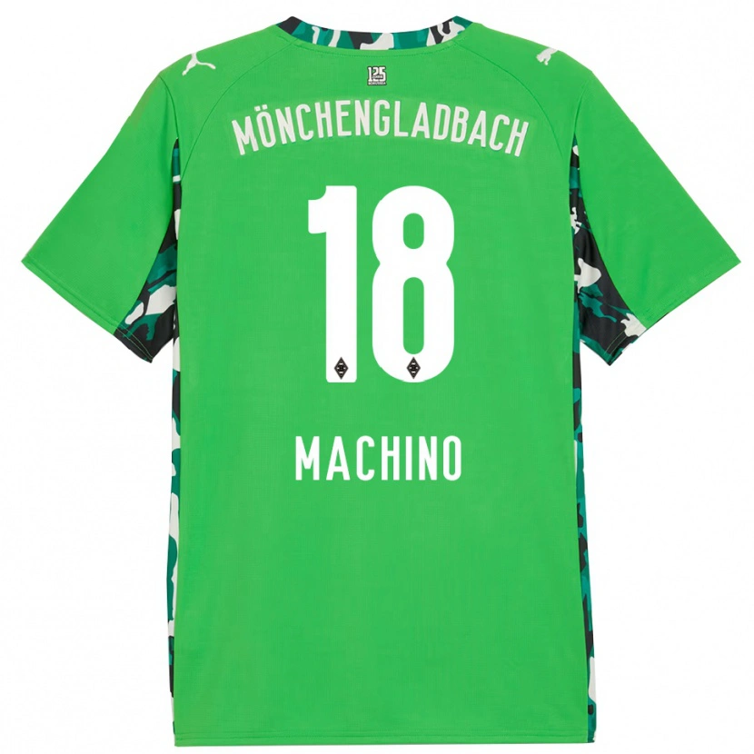 Danxen Bambino Maglia Shuto Machino #18 Verde Nero Kit Gara Away 2025/26 Maglietta