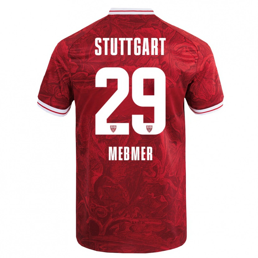 Danxen Bambino Maglia Meike Meßmer #29 Rosso Nero Kit Gara Away 2025/26 Maglietta