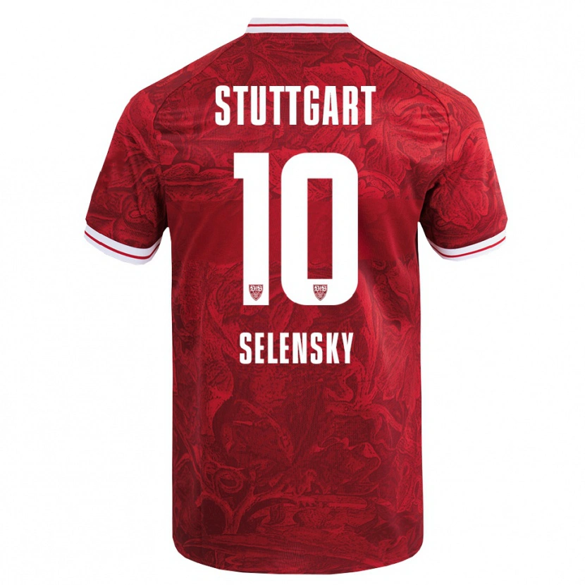 Danxen Bambino Maglia Anja Selensky #10 Rosso Nero Kit Gara Away 2025/26 Maglietta