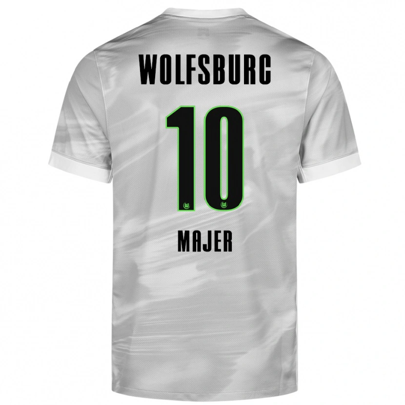 Danxen Bambino Maglia Lovro Majer #10 Grigio Bianco Kit Gara Away 2025/26 Maglietta