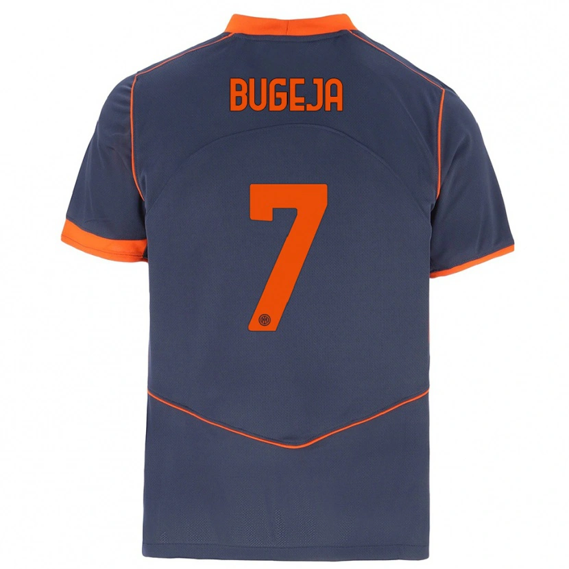 Danxen Bambino Maglia Haley Bugeja #7 Grigio Arancione Kit Gara Third 2025/26 Maglietta