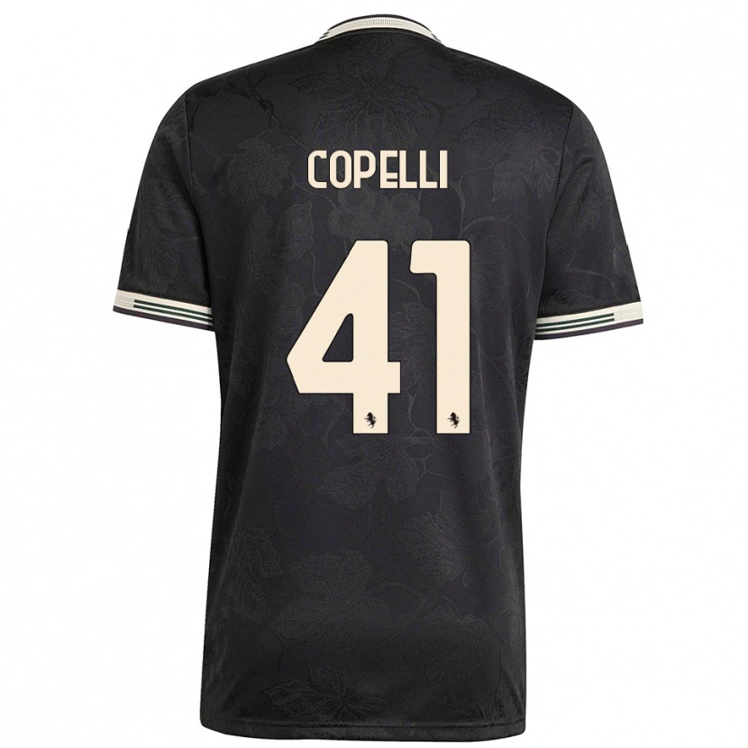Danxen Bambino Maglia Anna Copelli #41 Nero Bianco Verde Kit Gara Third 2025/26 Maglietta
