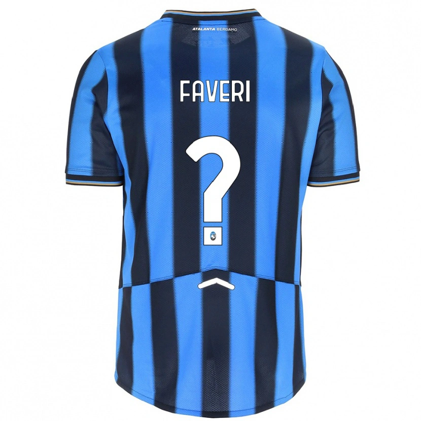 Danxen Uomo Maglia Mathias Faveri #0 Azzurro Nero Kit Gara Home 2025/26 Maglietta