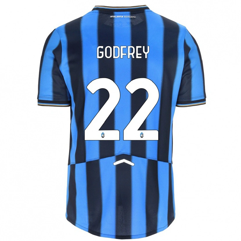 Danxen Uomo Maglia Ben Godfrey #22 Azzurro Nero Kit Gara Home 2025/26 Maglietta