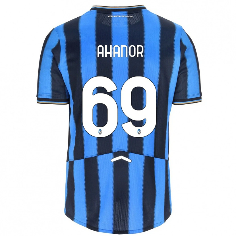 Danxen Uomo Maglia Honest Ahanor #69 Azzurro Nero Kit Gara Home 2025/26 Maglietta