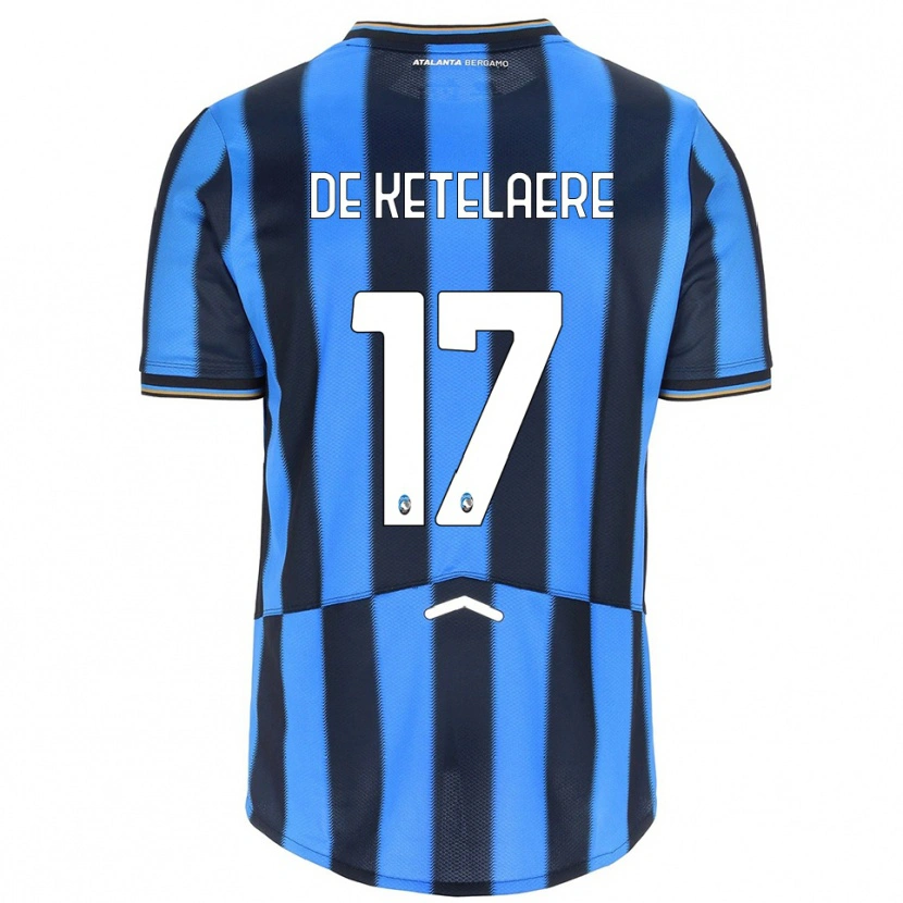 Danxen Uomo Maglia Charles De Ketelaere #17 Azzurro Nero Kit Gara Home 2025/26 Maglietta
