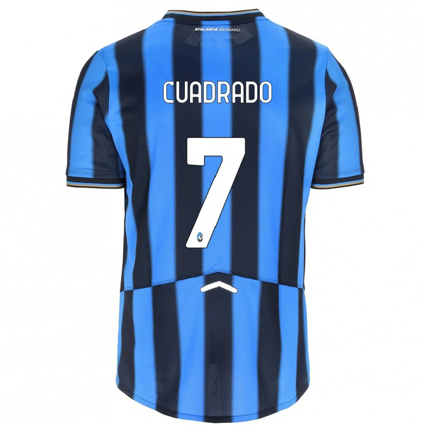 Danxen Uomo Maglia Juan Cuadrado #7 Azzurro Nero Kit Gara Home 2025/26 Maglietta