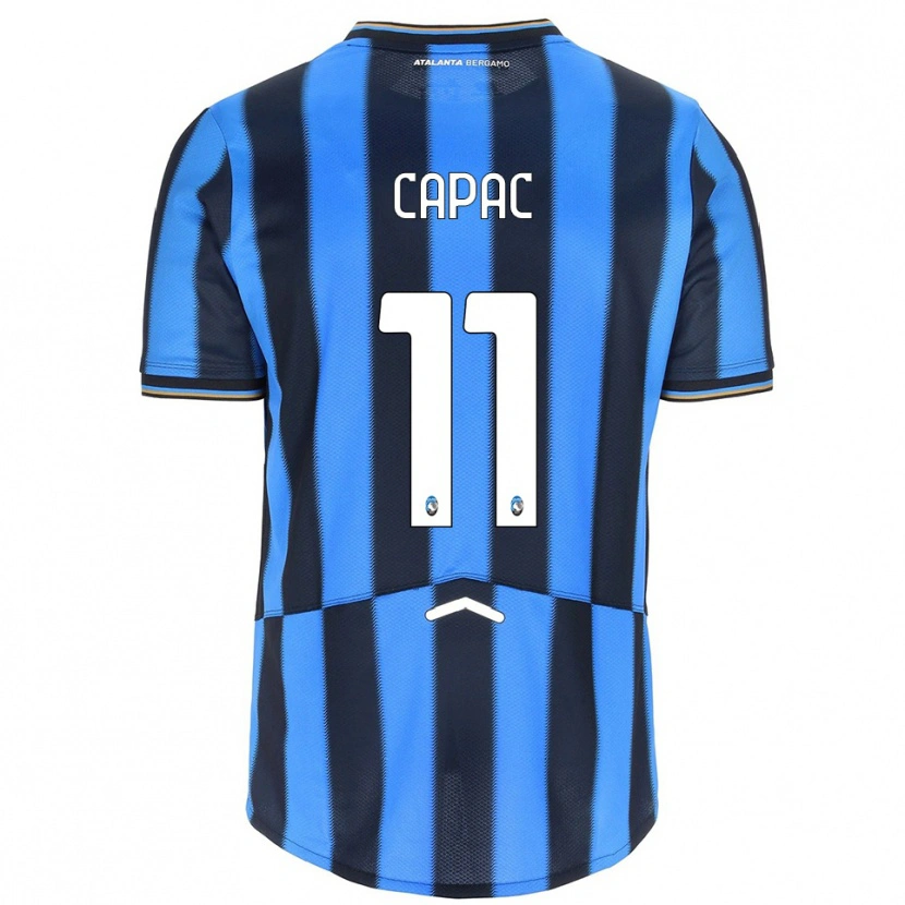 Danxen Uomo Maglia Alexandru Capac #11 Azzurro Nero Kit Gara Home 2025/26 Maglietta
