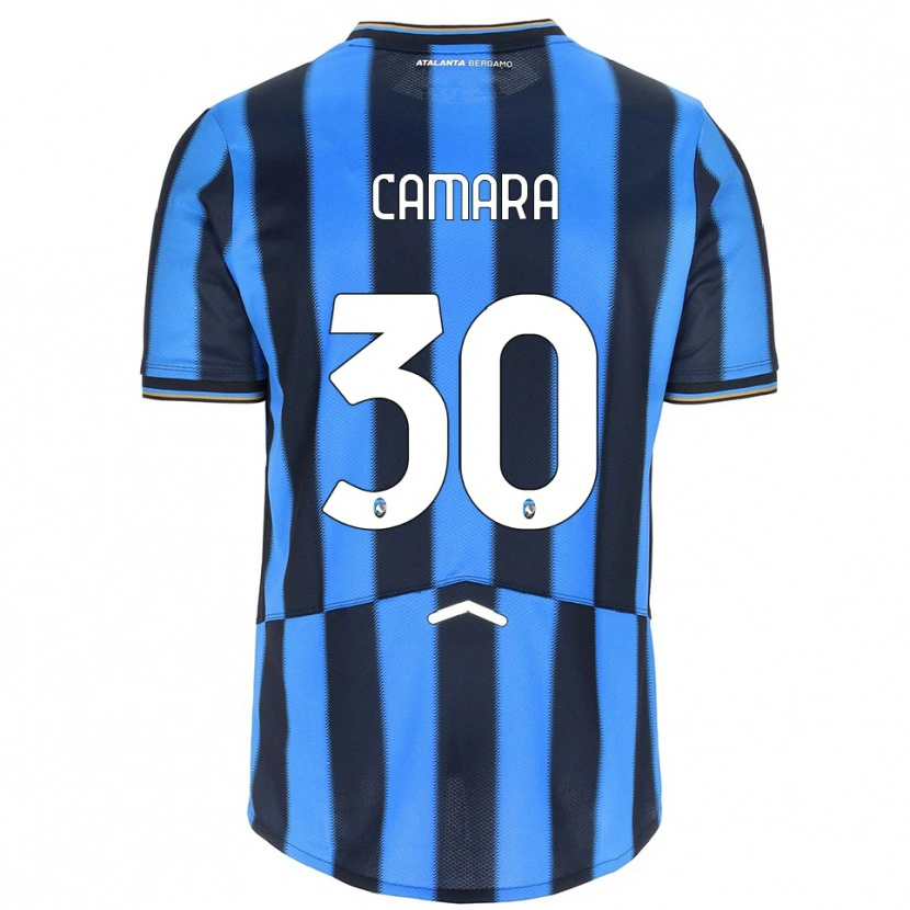 Danxen Uomo Maglia Henry Camara #30 Azzurro Nero Kit Gara Home 2025/26 Maglietta