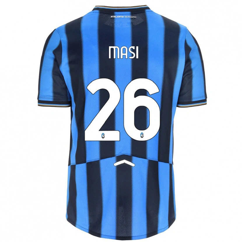 Danxen Uomo Maglia Alberto Masi #26 Azzurro Nero Kit Gara Home 2025/26 Maglietta