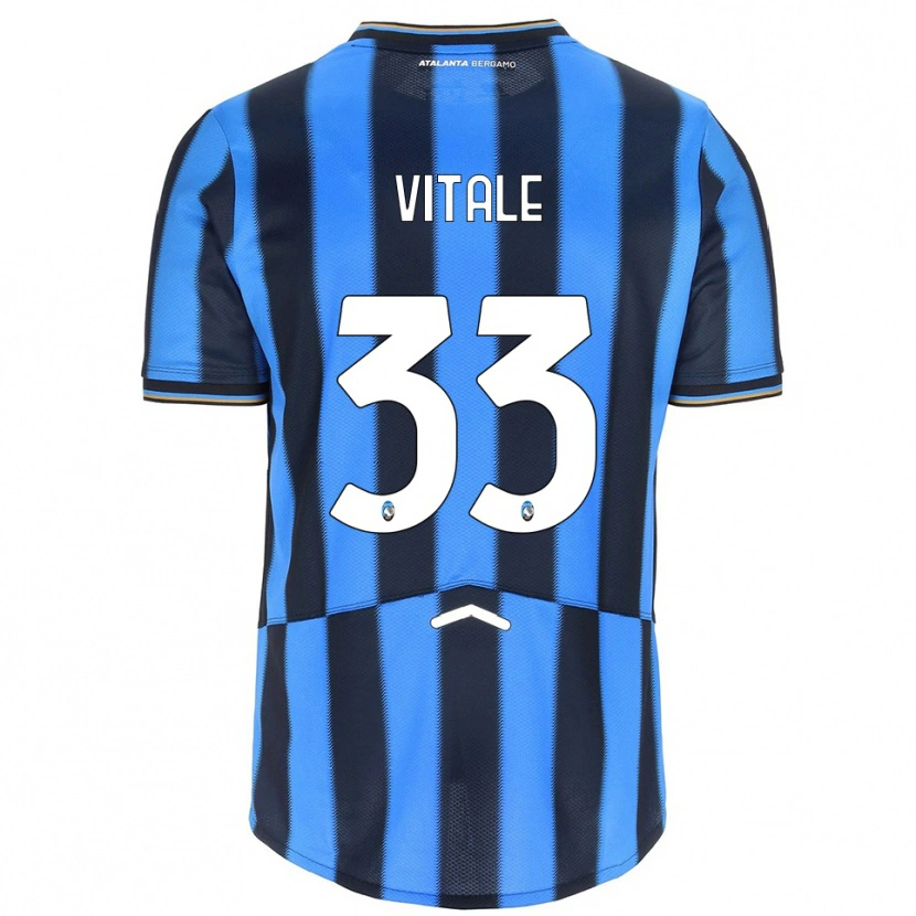 Danxen Uomo Maglia Francesca Vitale #33 Azzurro Nero Kit Gara Home 2025/26 Maglietta