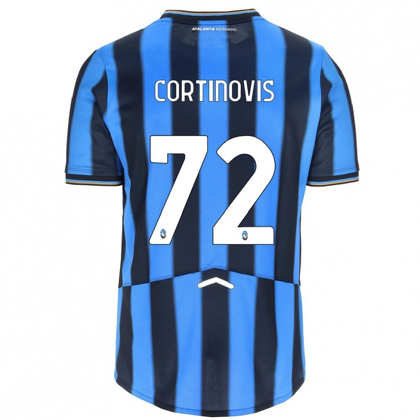 Danxen Uomo Maglia Alessandro Cortinovis #72 Azzurro Nero Kit Gara Home 2025/26 Maglietta