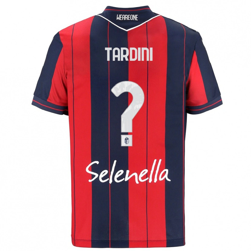 Danxen Uomo Maglia Sara Tardini #0 Rosso Blu Navy Kit Gara Home 2025/26 Maglietta