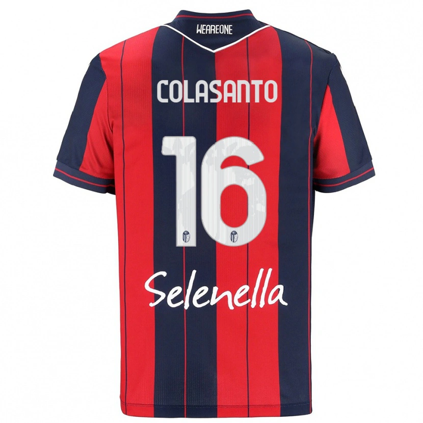 Danxen Uomo Maglia Pietro Colasanto #16 Rosso Blu Navy Kit Gara Home 2025/26 Maglietta