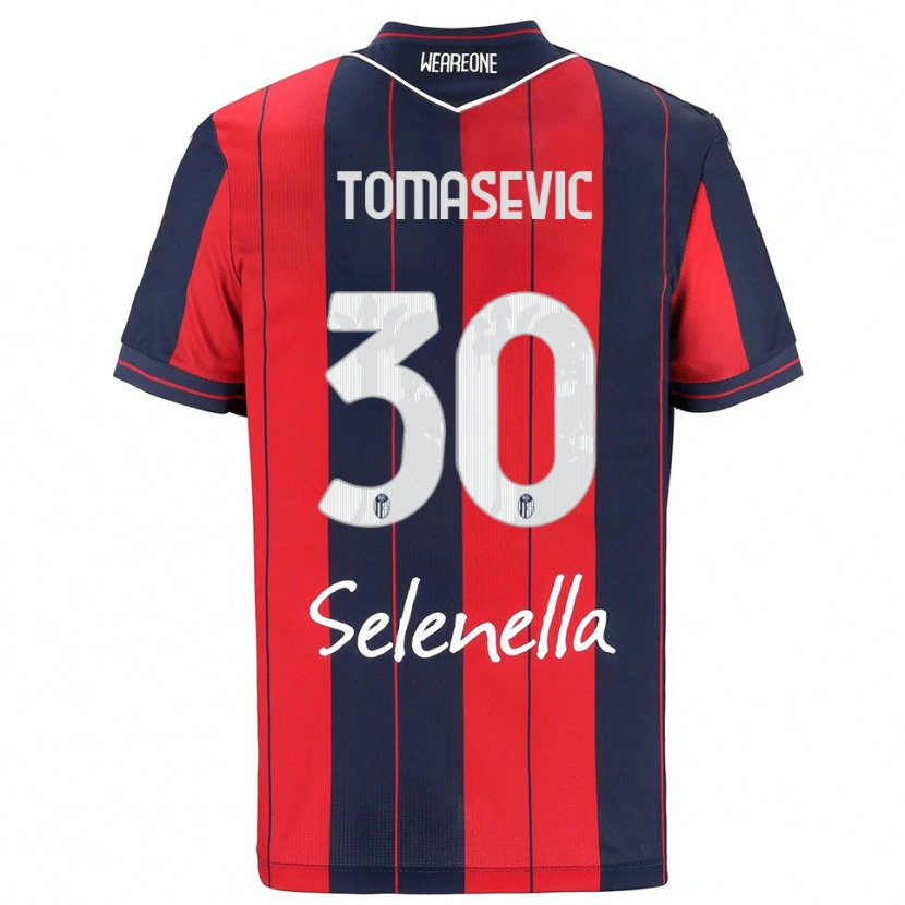 Danxen Uomo Maglia Bodin Tomasevic #30 Rosso Blu Navy Kit Gara Home 2025/26 Maglietta