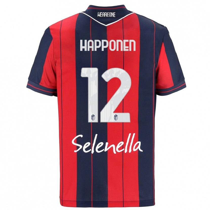 Danxen Uomo Maglia Ukko Happonen #12 Rosso Blu Navy Kit Gara Home 2025/26 Maglietta