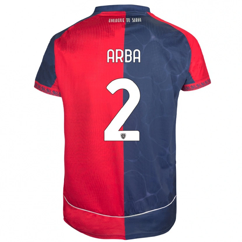 Danxen Uomo Maglia Federico Arba #2 Rosso Blu Navy Kit Gara Home 2025/26 Maglietta
