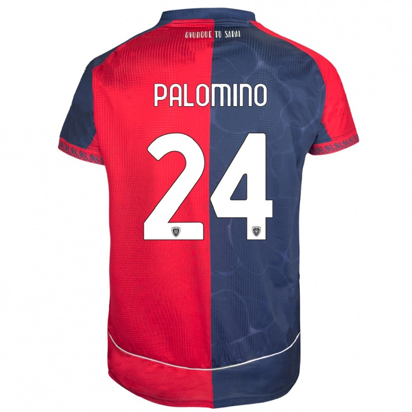 Danxen Uomo Maglia Jose Luis Palomino #24 Rosso Blu Navy Kit Gara Home 2025/26 Maglietta