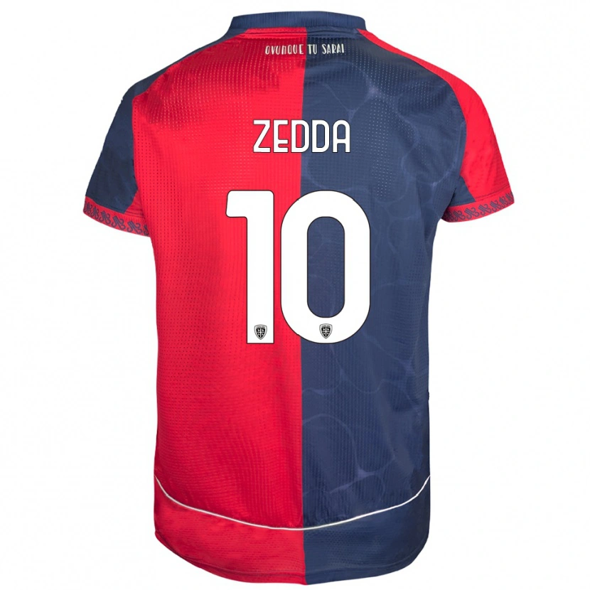 Danxen Uomo Maglia Diego Zedda #10 Rosso Blu Navy Kit Gara Home 2025/26 Maglietta