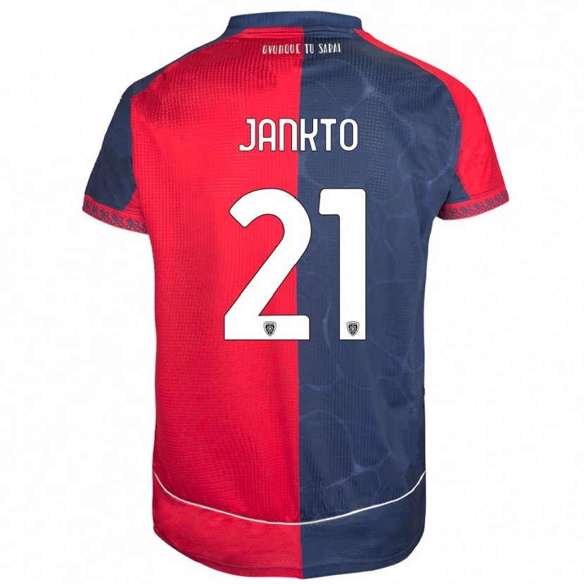 Danxen Uomo Maglia Jakub Jankto #21 Rosso Blu Navy Kit Gara Home 2025/26 Maglietta