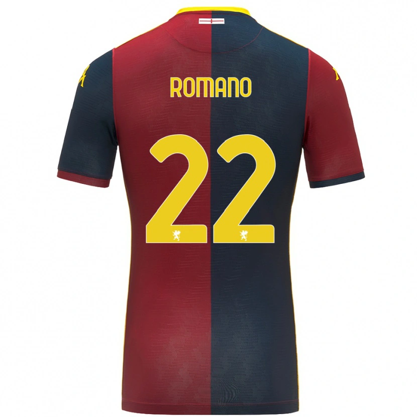 Danxen Uomo Maglia Andrew Romano #22 Rosso Blu Royal Kit Gara Home 2025/26 Maglietta