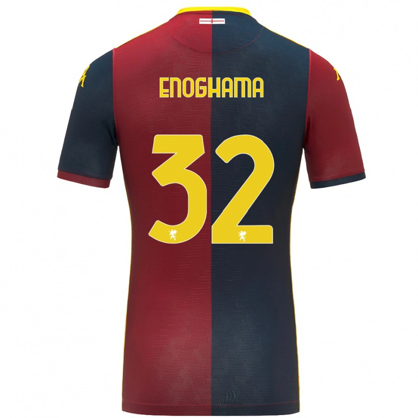 Danxen Uomo Maglia Isaac Enoghama #32 Rosso Blu Royal Kit Gara Home 2025/26 Maglietta