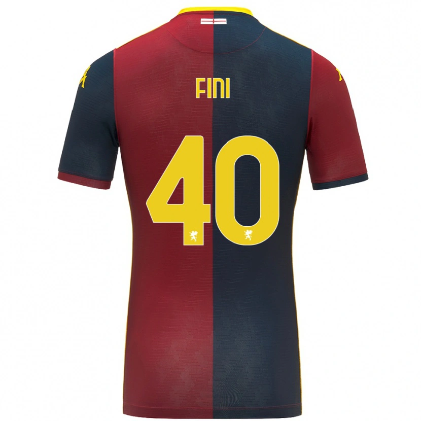 Danxen Uomo Maglia Seydou Fini #40 Rosso Blu Royal Kit Gara Home 2025/26 Maglietta