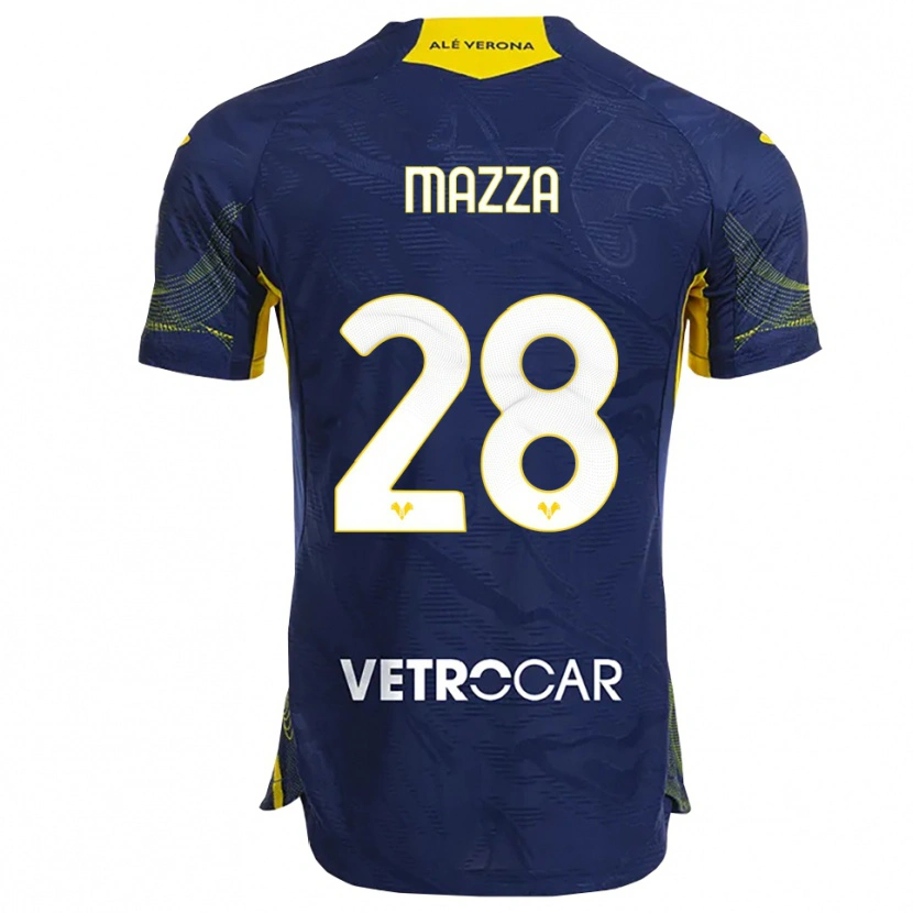 Danxen Uomo Maglia Vittoria Karol Mazza #28 Blu Navy Giallo Kit Gara Home 2025/26 Maglietta