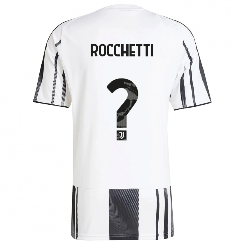 Danxen Uomo Maglia Edoardo Rocchetti #0 Bianco Nero Kit Gara Home 2025/26 Maglietta