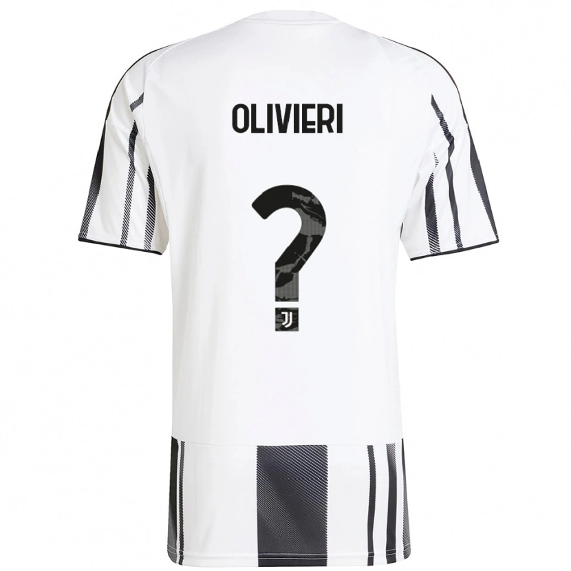 Danxen Uomo Maglia Marco Olivieri #0 Bianco Nero Kit Gara Home 2025/26 Maglietta