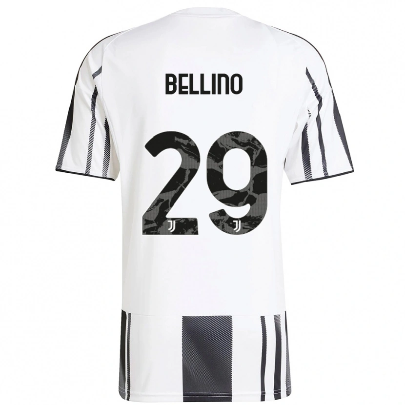 Danxen Uomo Maglia Filippo Bellino #29 Bianco Nero Kit Gara Home 2025/26 Maglietta