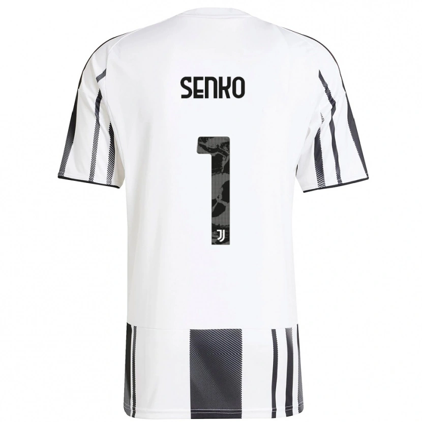 Danxen Uomo Maglia Zsombor Senko #1 Bianco Nero Kit Gara Home 2025/26 Maglietta