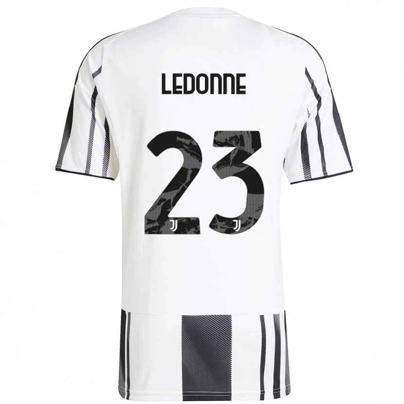 Danxen Uomo Maglia Nicolo Ledonne #23 Bianco Nero Kit Gara Home 2025/26 Maglietta