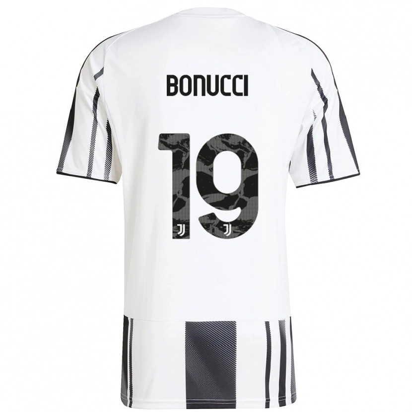Danxen Uomo Maglia Leonardo Bonucci #19 Bianco Nero Kit Gara Home 2025/26 Maglietta