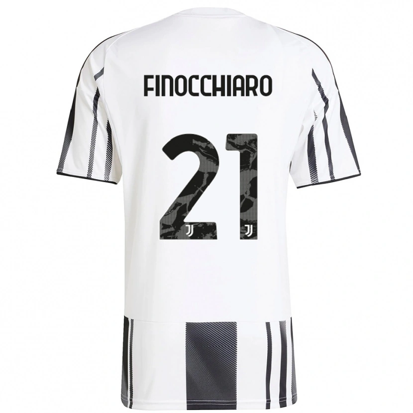 Danxen Uomo Maglia Gabriele Finocchiaro #21 Bianco Nero Kit Gara Home 2025/26 Maglietta