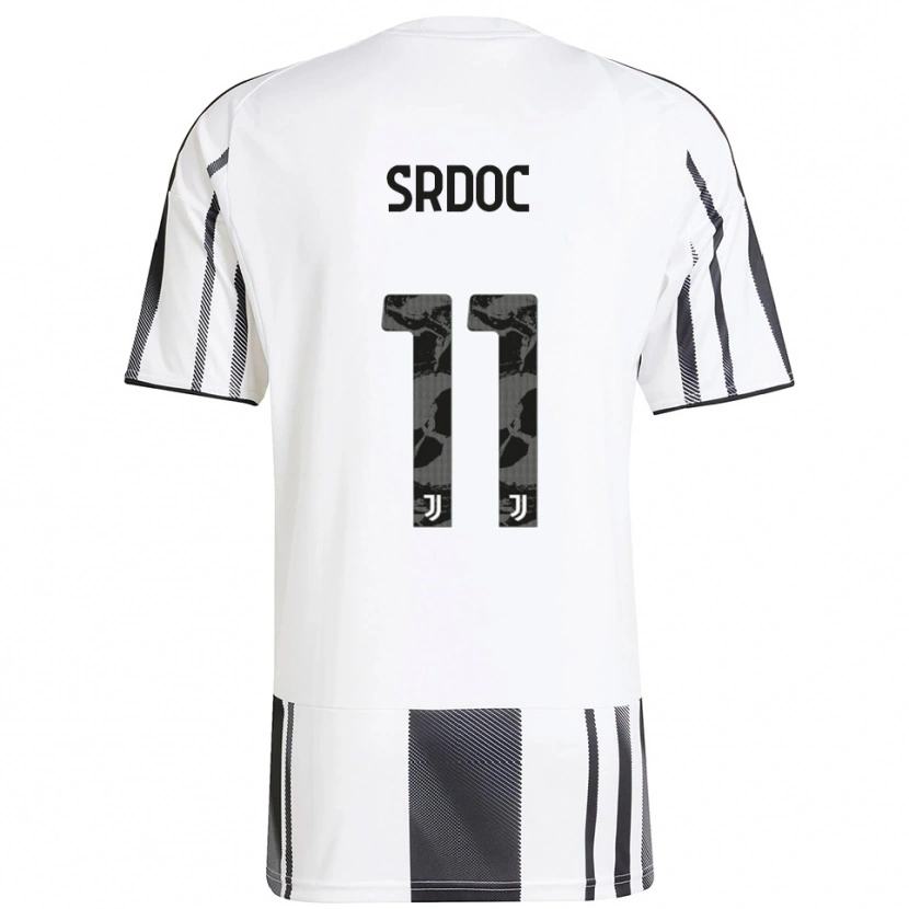 Danxen Uomo Maglia Ivano Srdoc #11 Bianco Nero Kit Gara Home 2025/26 Maglietta