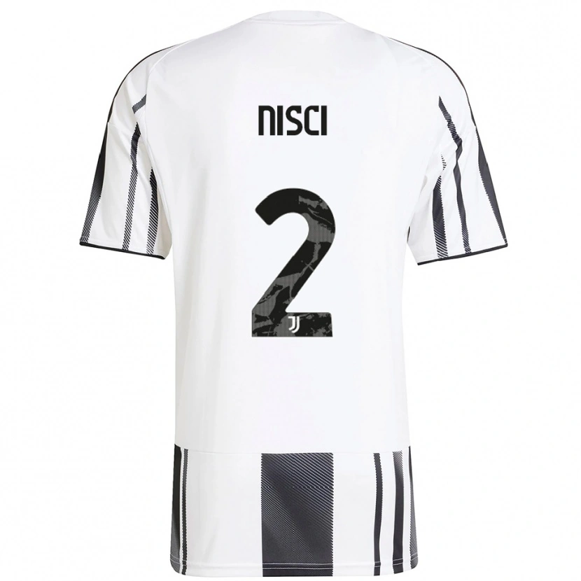 Danxen Uomo Maglia Alessandro Nisci #2 Bianco Nero Kit Gara Home 2025/26 Maglietta
